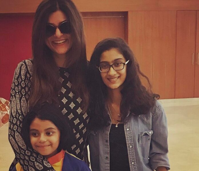 Sushmita Sen Sushmita Sen with her adoptive daughters