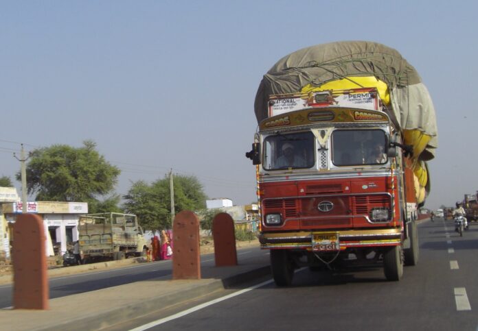 Trucks on Road