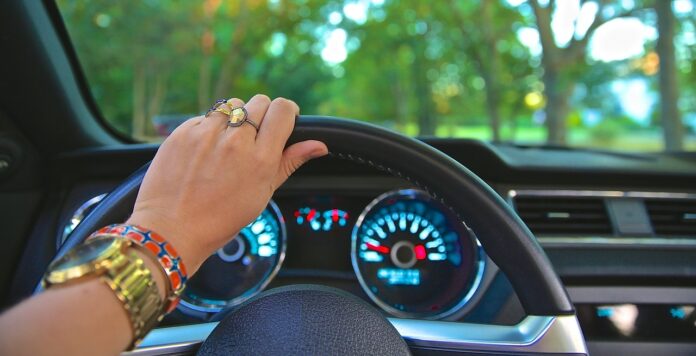 woman driving