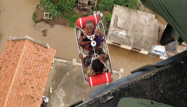 Indian navy flood response