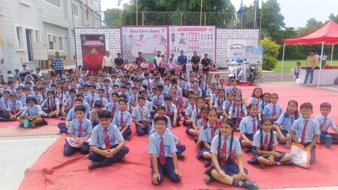 CSR: Honda Motorcycle & Scooter India Conducts Road Safety Awareness Campaign in Udaipur, Rajasthan