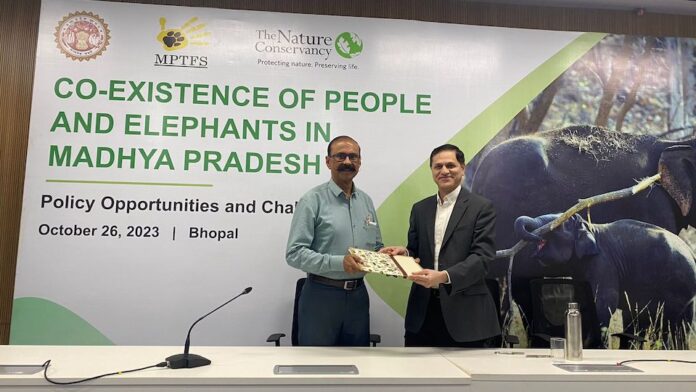 Madhya Pradesh Tiger Foundation Society signs MoU with TNC to enhance the Co-existence of People and Elephants in Madhya Pradesh