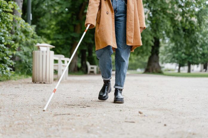 Blind Person Walking