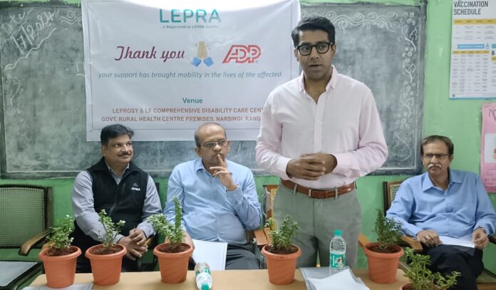 CSR: Donation made to Leprosy Patients in Collaboration with the LEPRA Society