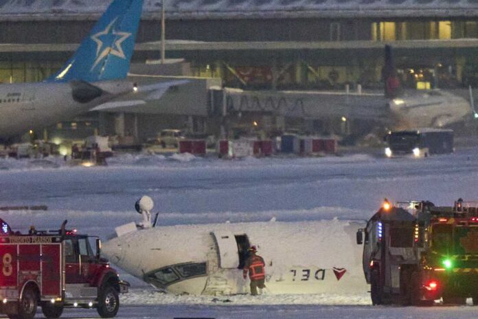 Delta Airline Carrying 80 Passengers Evacuated after Crash at Toronto Pearson International Airport